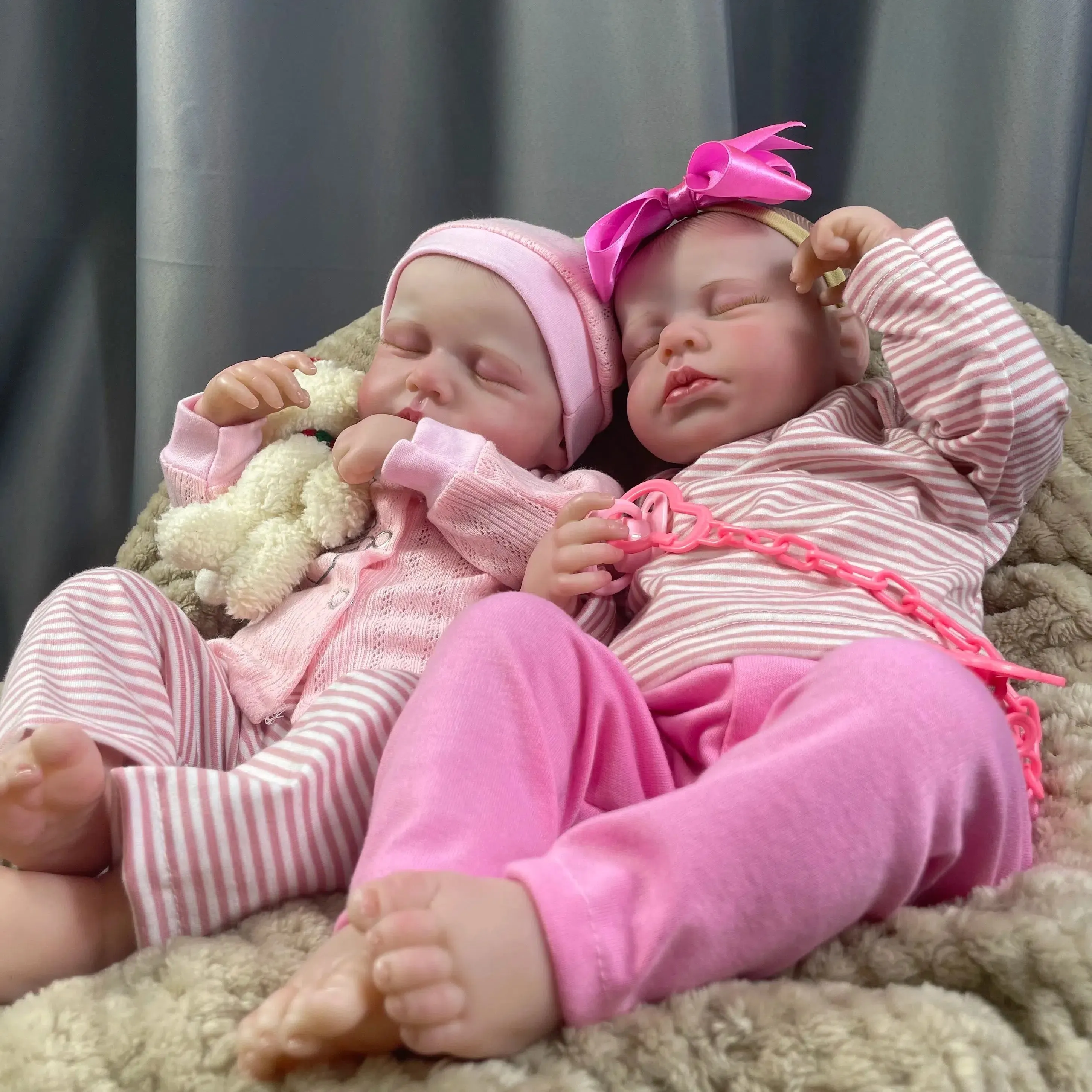 21 Inch Full Body Vinyl Girls Waterproof Reborn Doll