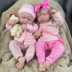 21 Inch Full Body Vinyl Girls Waterproof Reborn Doll