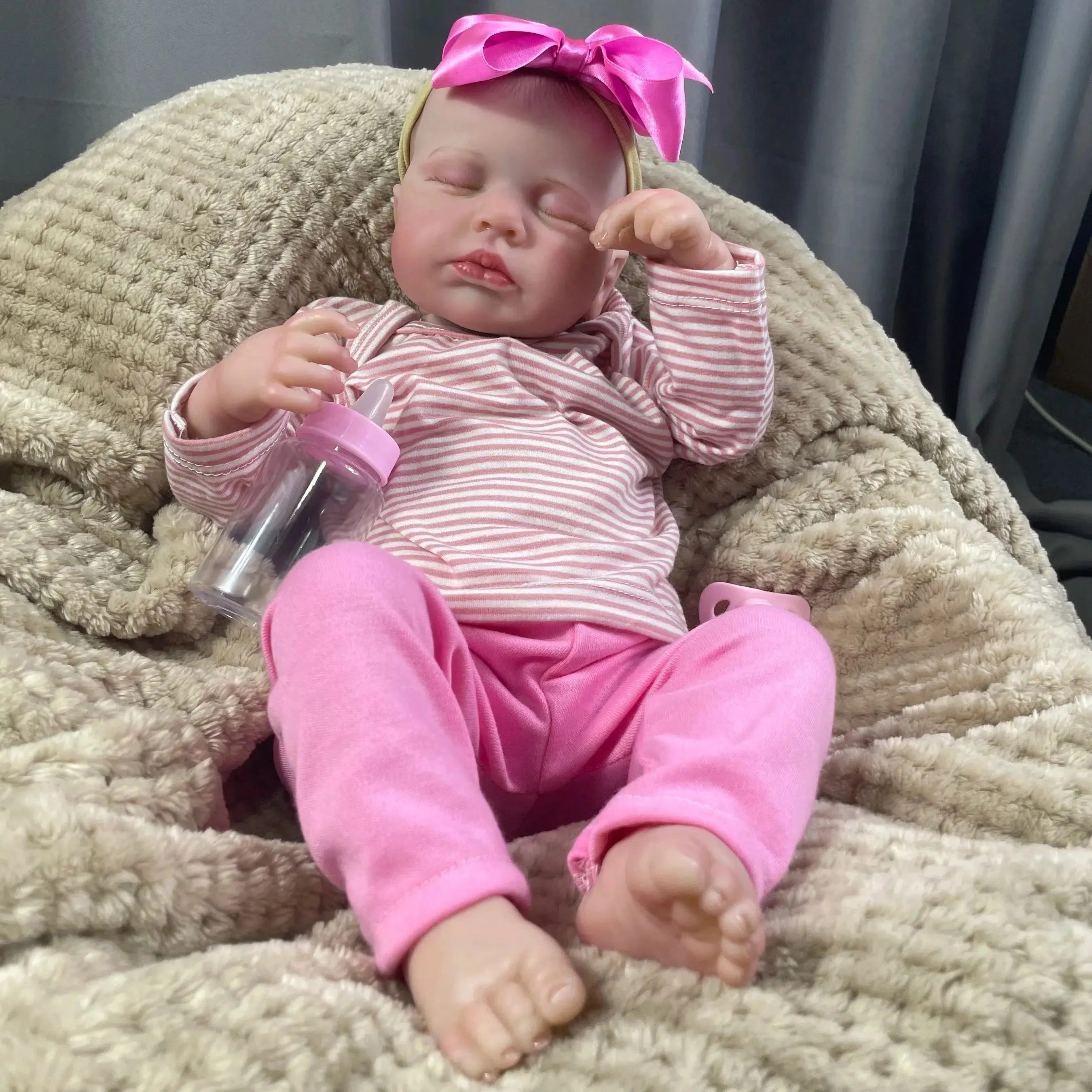 21 Inch Full Body Vinyl Girls Waterproof Reborn Doll