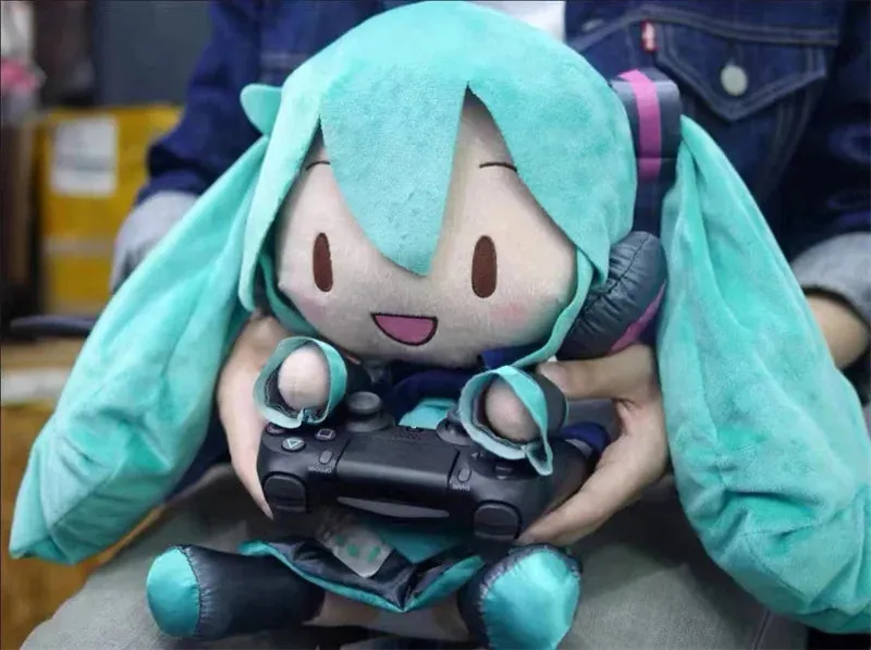 32CM Kawaii Hatsune Miku Plush Doll | Bow Miku Soft Pillow | Room Decoration & Birthday Present