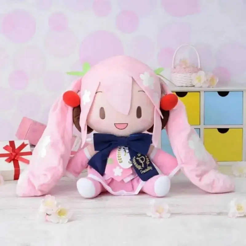 32CM Kawaii Hatsune Miku Plush Doll | Bow Miku Soft Pillow | Room Decoration & Birthday Present