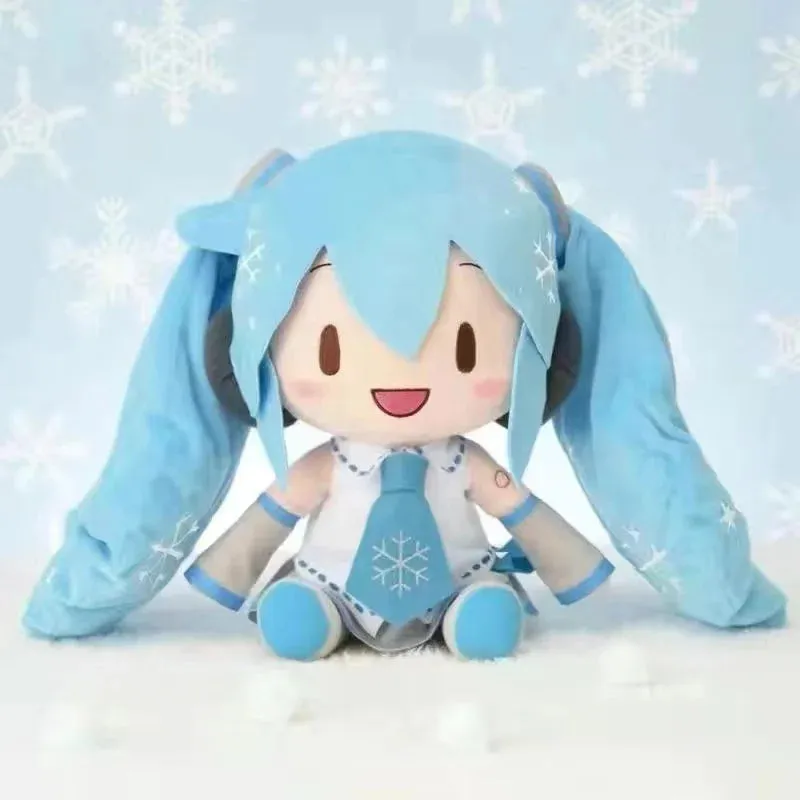 32CM Kawaii Hatsune Miku Plush Doll | Bow Miku Soft Pillow | Room Decoration & Birthday Present