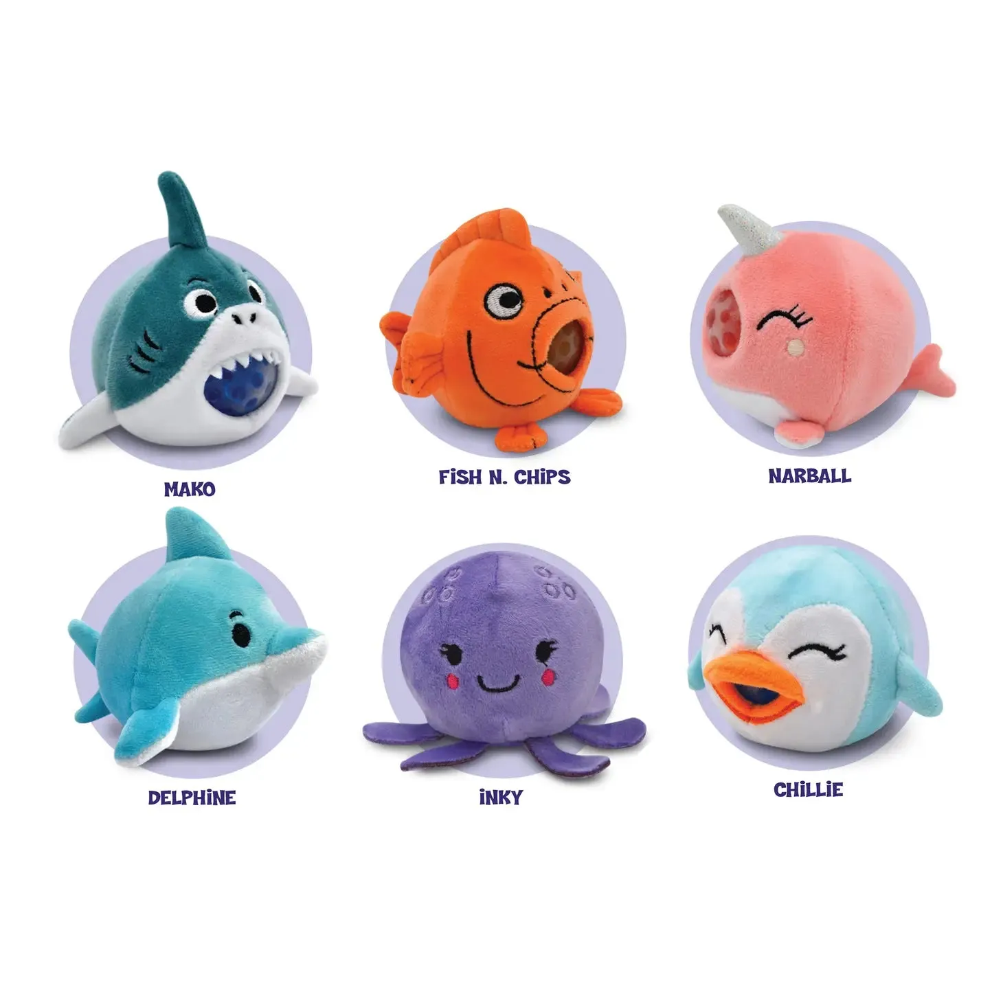 Aquatic Friends Stress Ball Squish Toys
