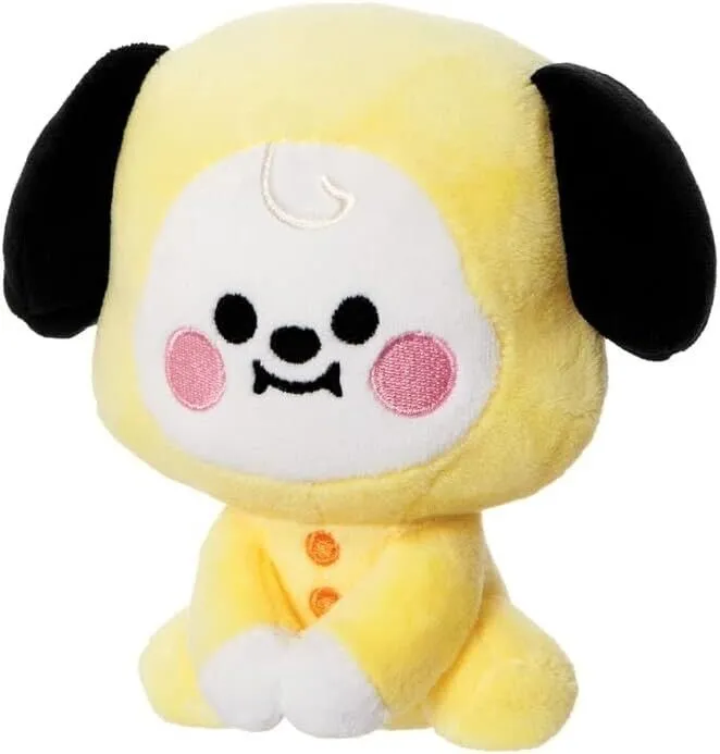 AURORA BT21 Official: Baby CHIMMY Sitting Doll - 5In Soft Toy - Yellow