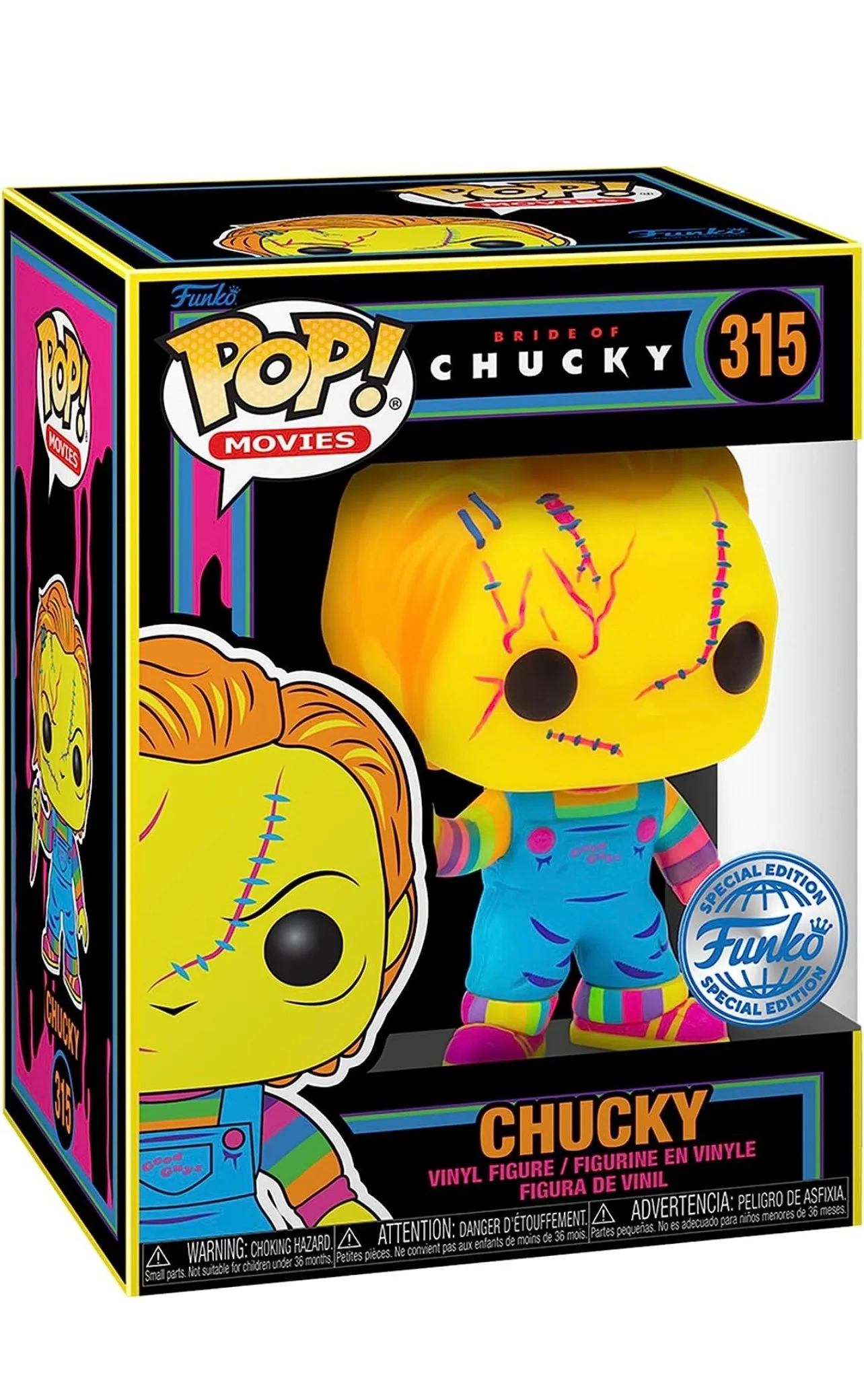 Child's Play Chucky Black Light Pop! Vinyl Figure #315