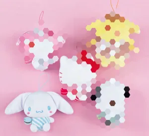 Cinnamoroll Baby Blue Macaron Mascot Plush Doll 14cm Japan