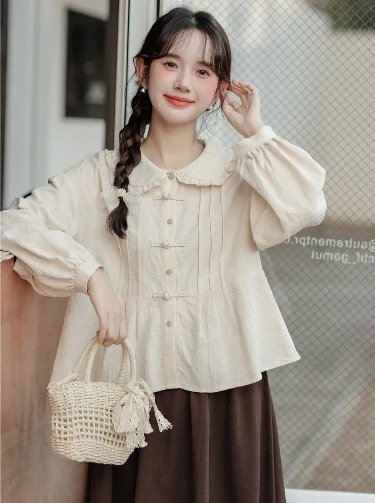 Collar China Blouse Doll Lace