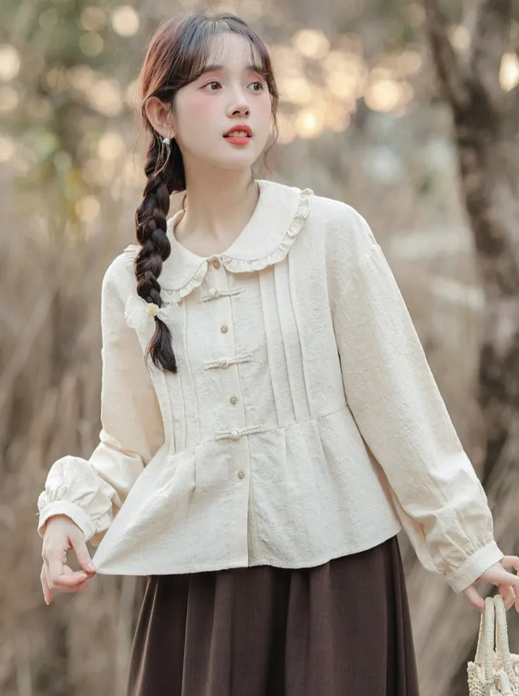 Collar China Blouse Doll Lace