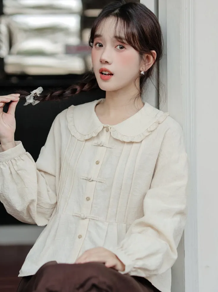 Collar China Blouse Doll Lace