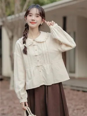 Collar China Blouse Doll Lace