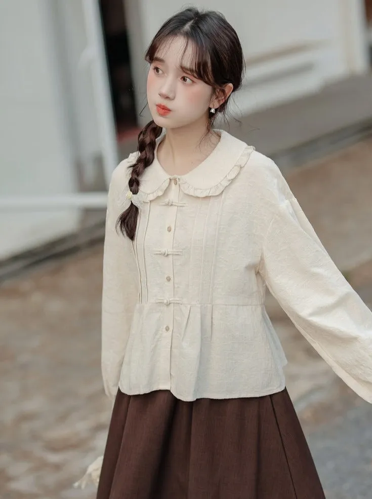 Collar China Blouse Doll Lace