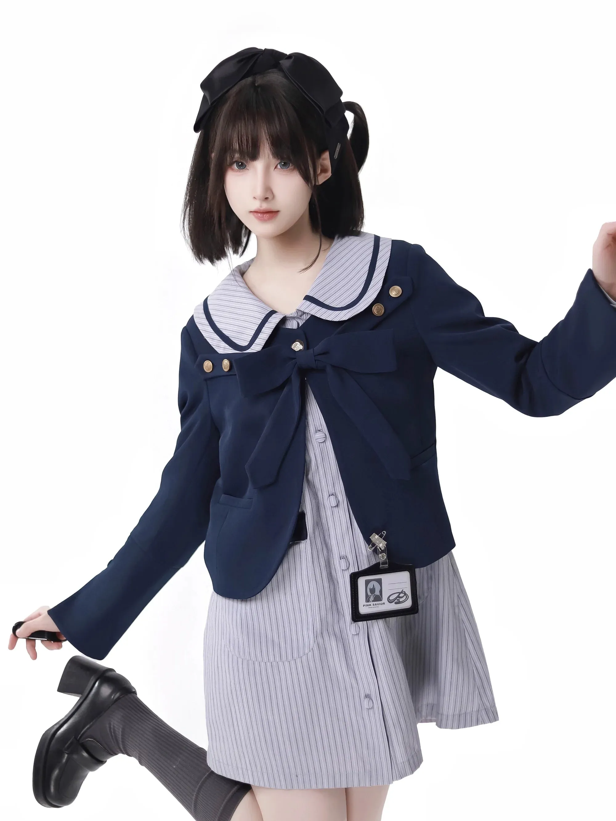Collar College Shirt Doll Philosophy Poem Suit Cal Skirt