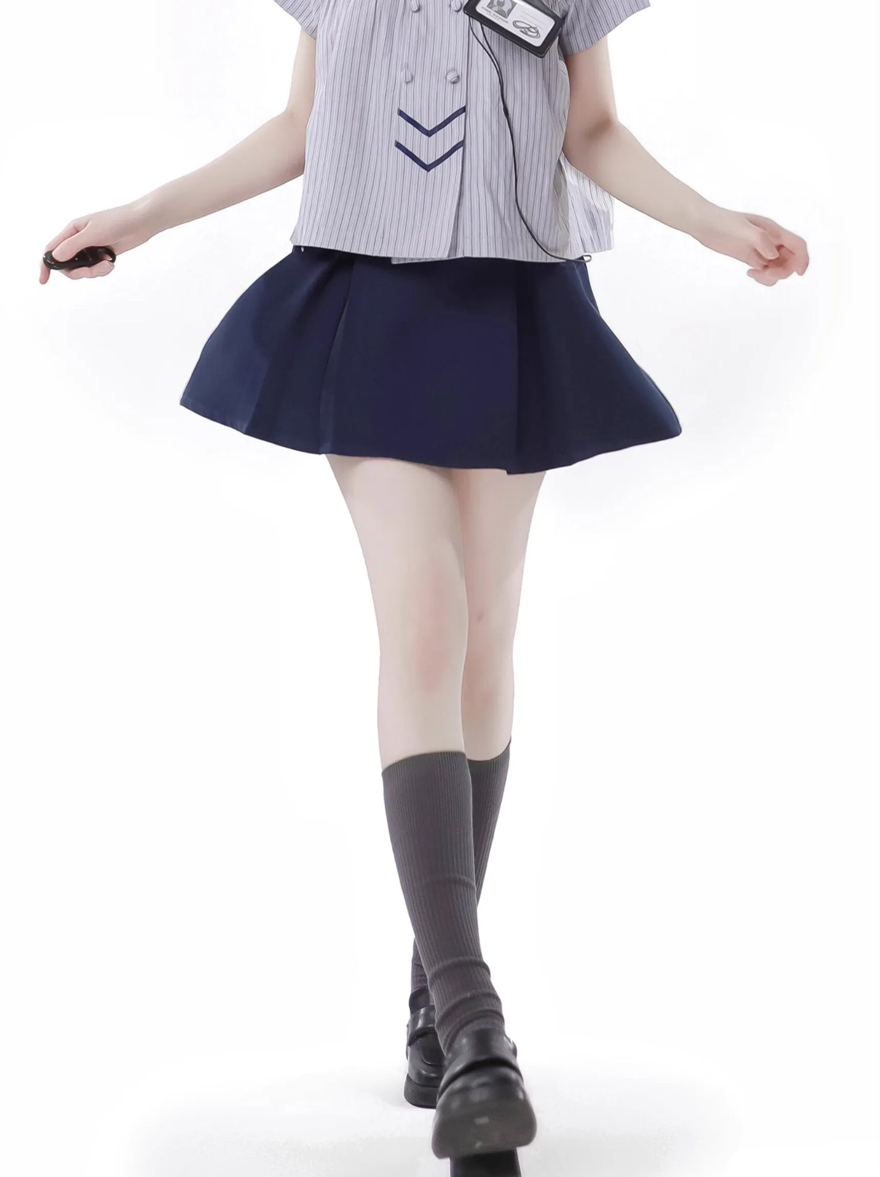 Collar College Shirt Doll Philosophy Poem Suit Cal Skirt