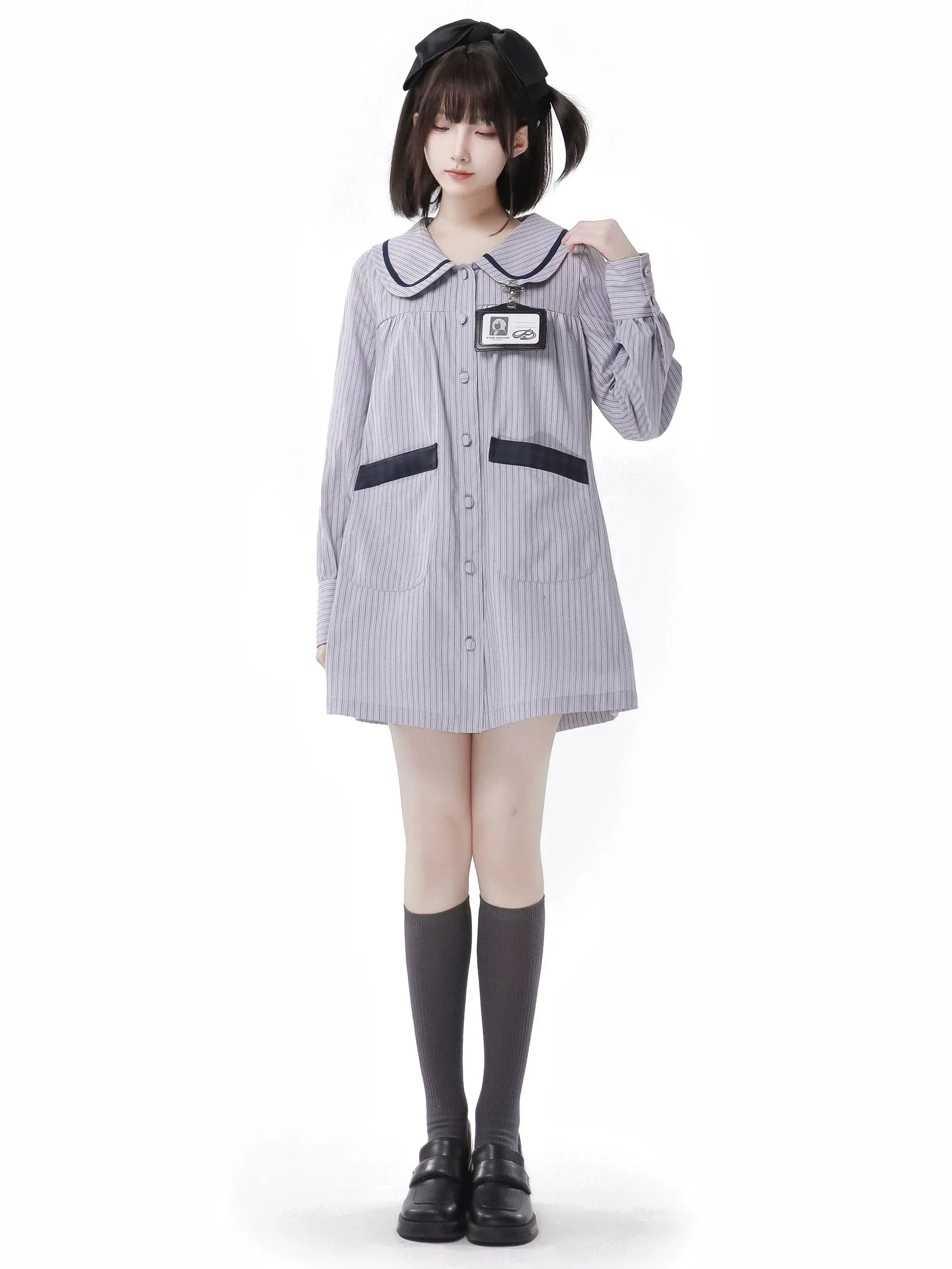 Collar College Shirt Doll Philosophy Poem Suit Cal Skirt