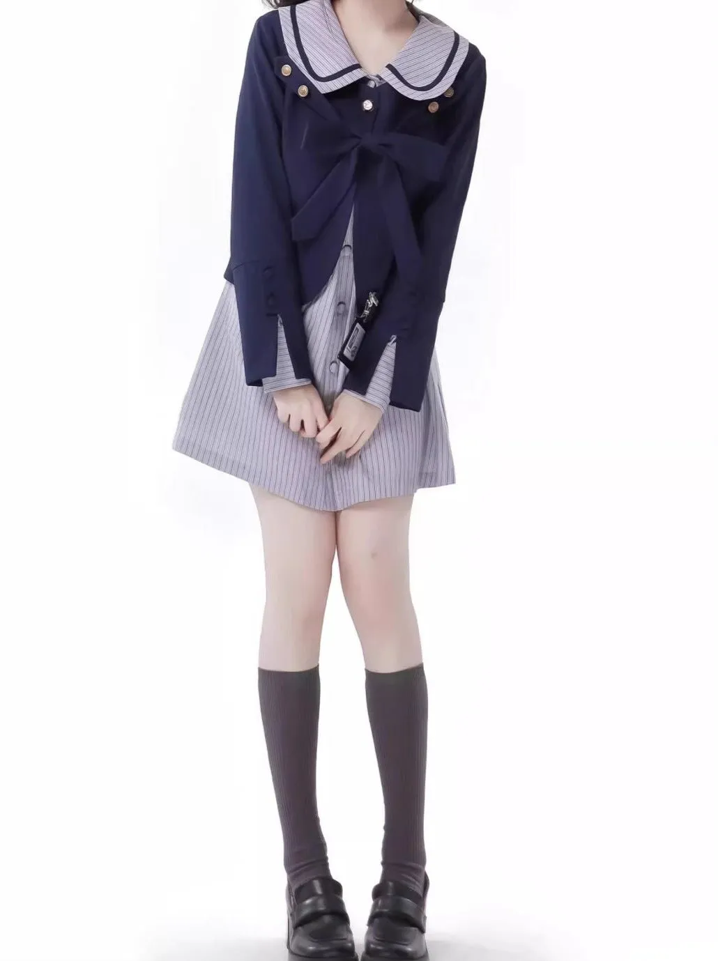 Collar College Shirt Doll Philosophy Poem Suit Cal Skirt