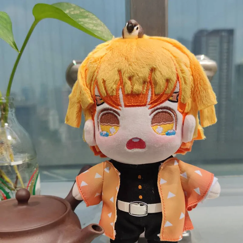 Demon Slayer / Kimetsu No Yaiba Zenitsu Agatsume Plush Dress up Doll (20 cm) Hyper detailed