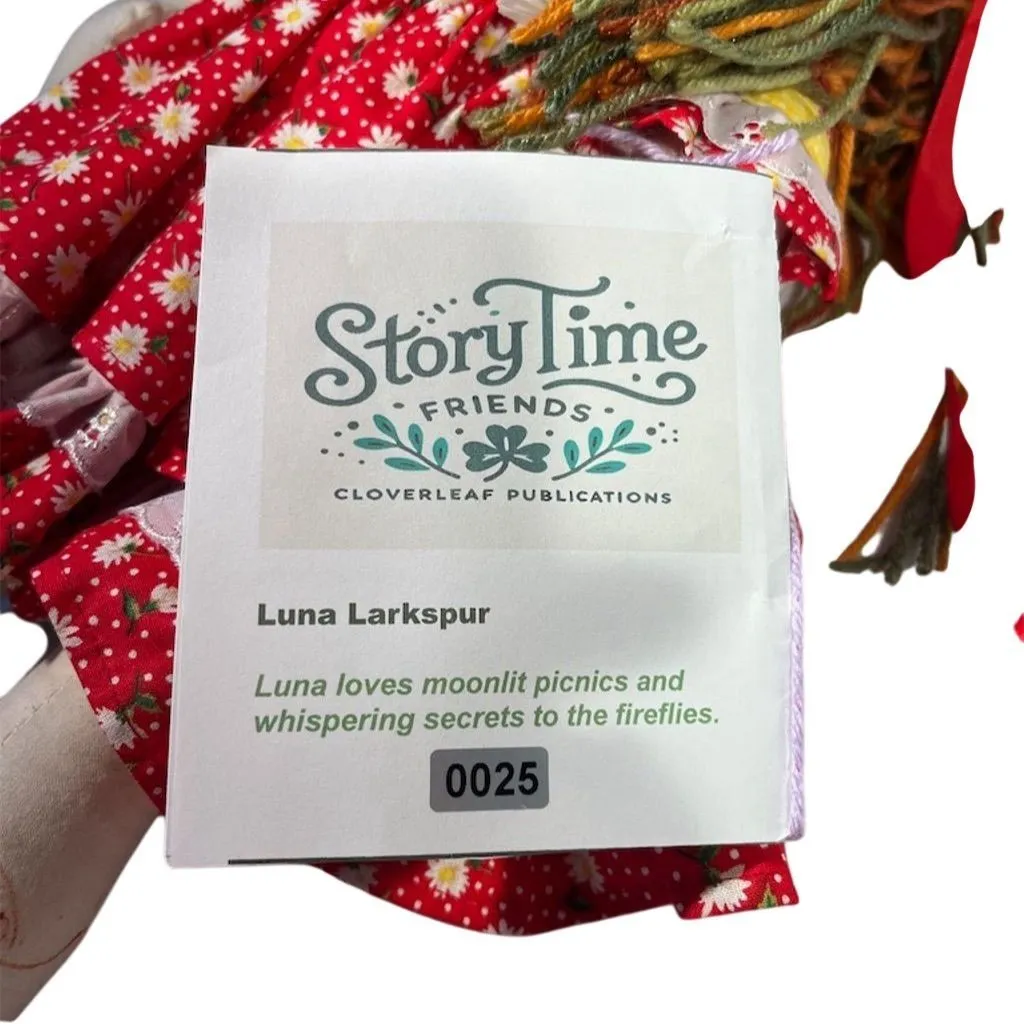 Lidia’s Dolls Luna Larkspur Rag Doll with Hat - Story Time Friends