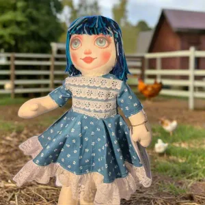 Lidia’s Dolls Zinnia Zoom Rag Doll w/Story Card - Story Time Friends