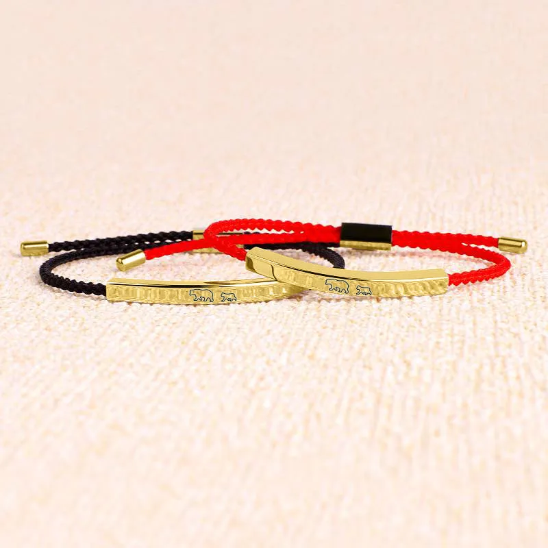 Mama Bear & Her Baby Bears Tube Bracelet