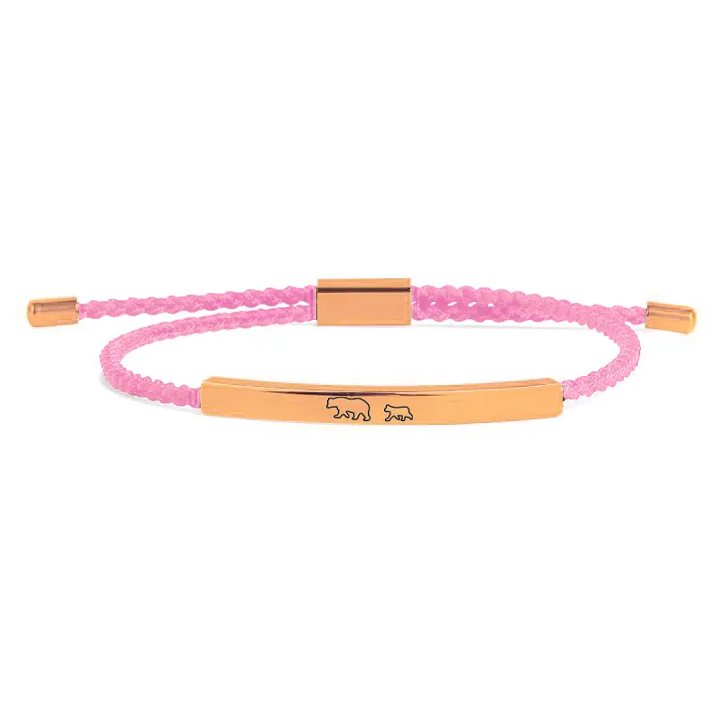 Mama Bear & Her Baby Bears Tube Bracelet