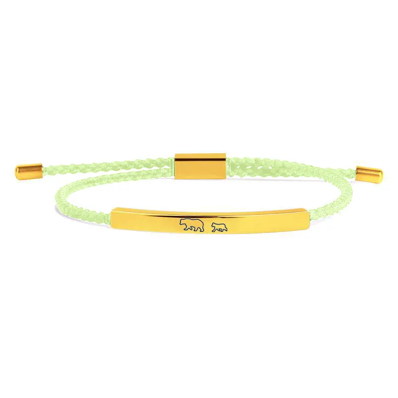 Mama Bear & Her Baby Bears Tube Bracelet