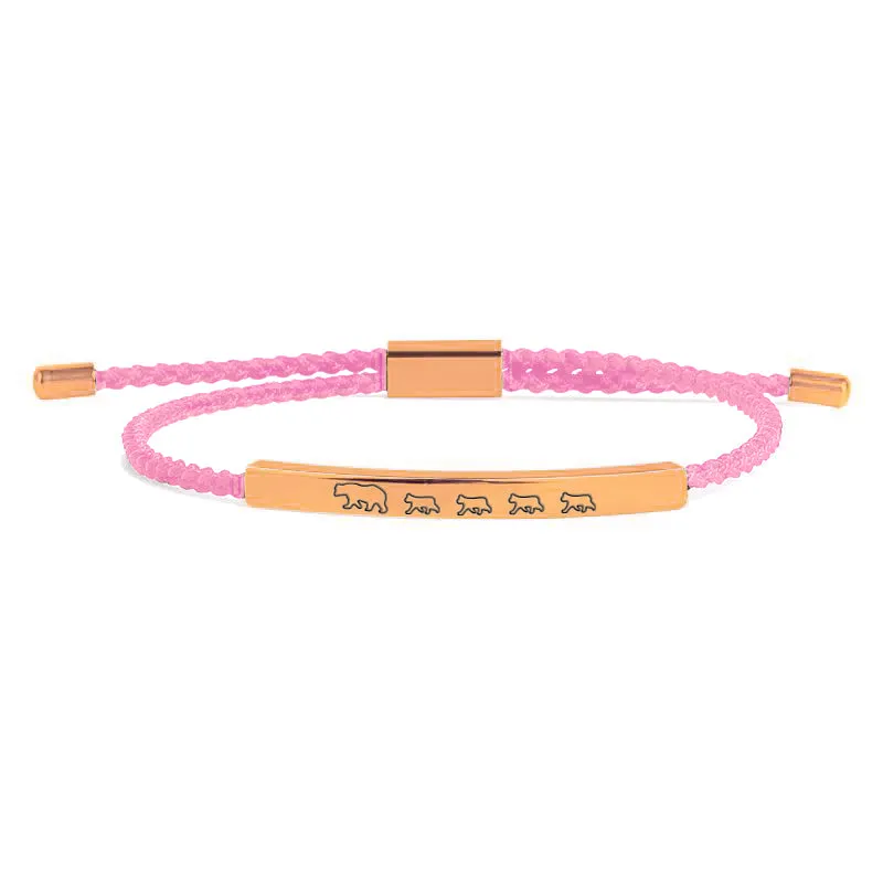 Mama Bear & Her Baby Bears Tube Bracelet
