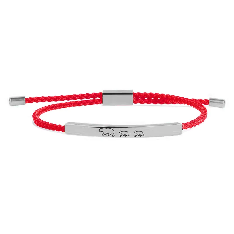 Mama Bear & Her Baby Bears Tube Bracelet