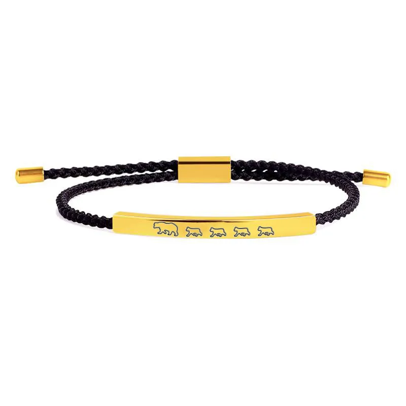Mama Bear & Her Baby Bears Tube Bracelet