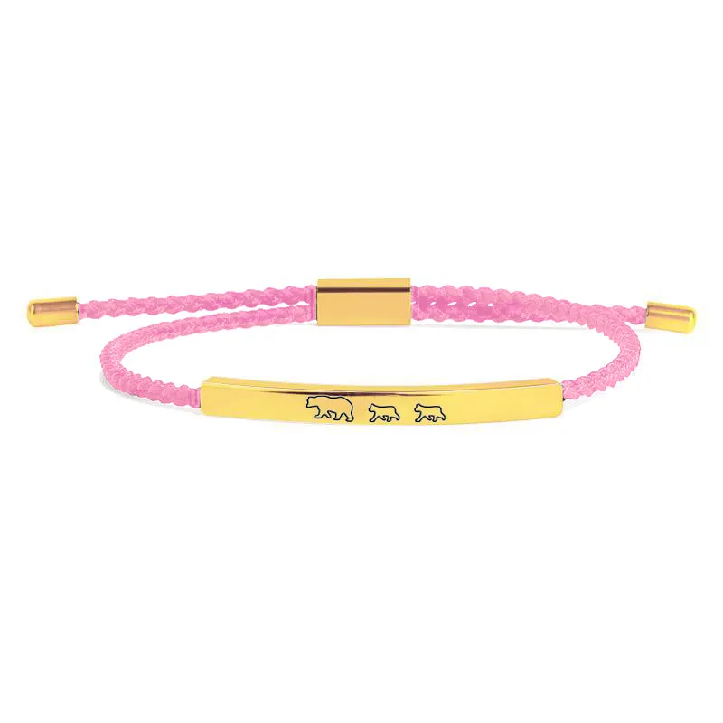 Mama Bear & Her Baby Bears Tube Bracelet