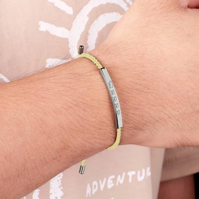 Mama Bear & Her Baby Bears Tube Bracelet