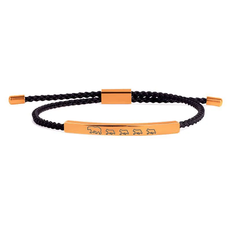 Mama Bear & Her Baby Bears Tube Bracelet