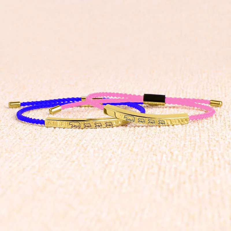Mama Bear & Her Baby Bears Tube Bracelet