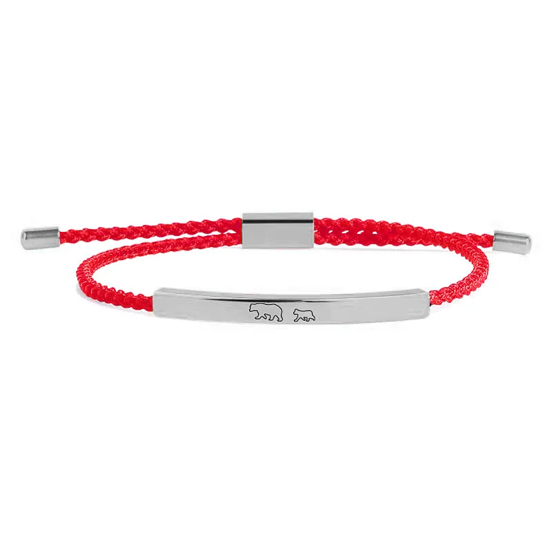 Mama Bear & Her Baby Bears Tube Bracelet