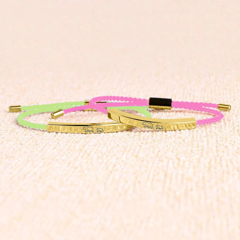 Mama Bear & Her Baby Bears Tube Bracelet