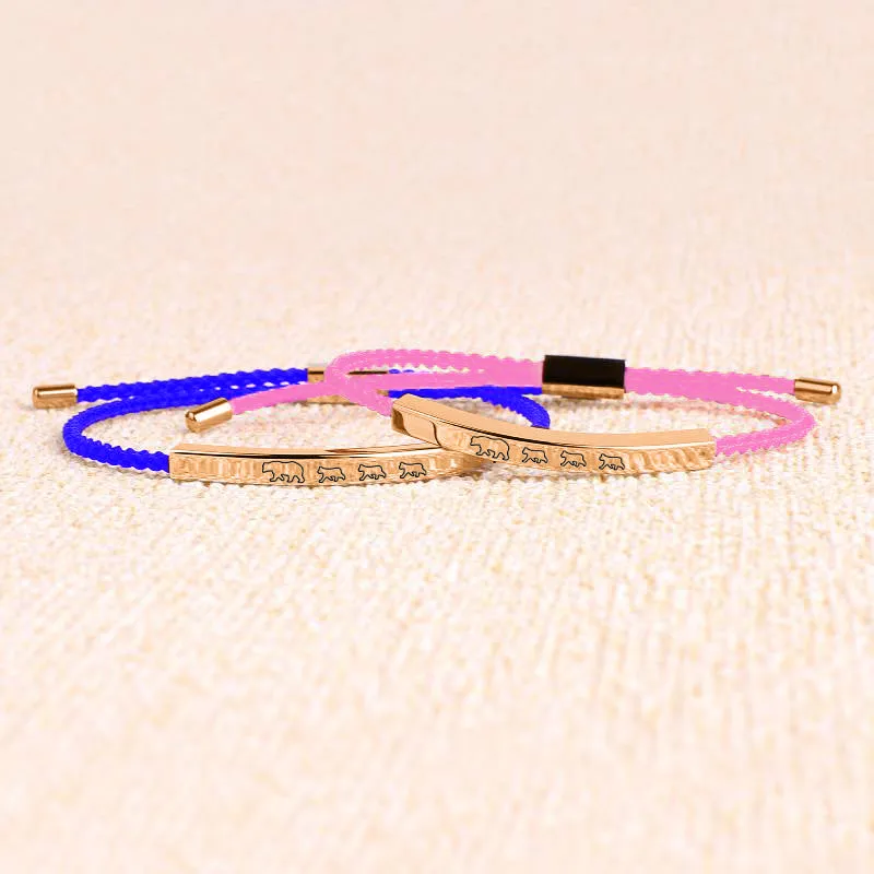 Mama Bear & Her Baby Bears Tube Bracelet