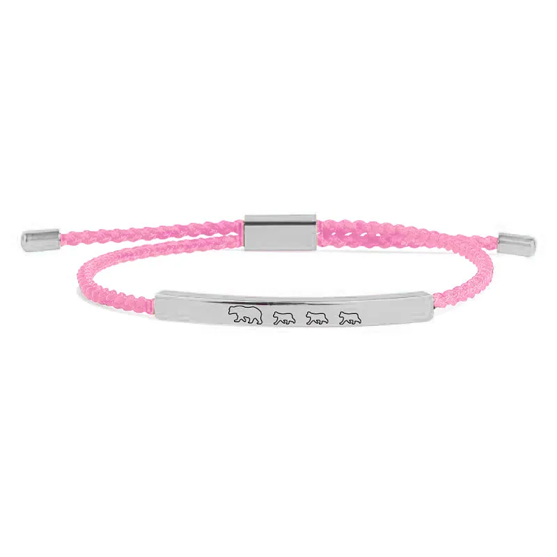 Mama Bear & Her Baby Bears Tube Bracelet