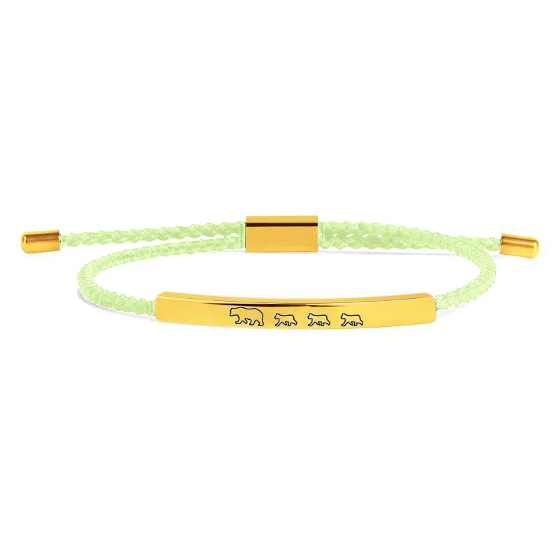 Mama Bear & Her Baby Bears Tube Bracelet