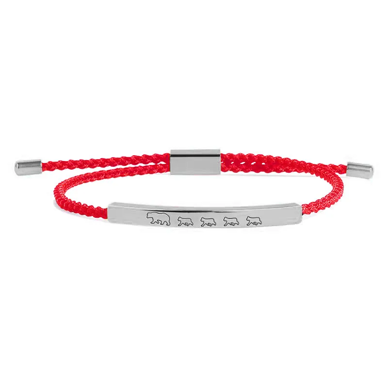 Mama Bear & Her Baby Bears Tube Bracelet