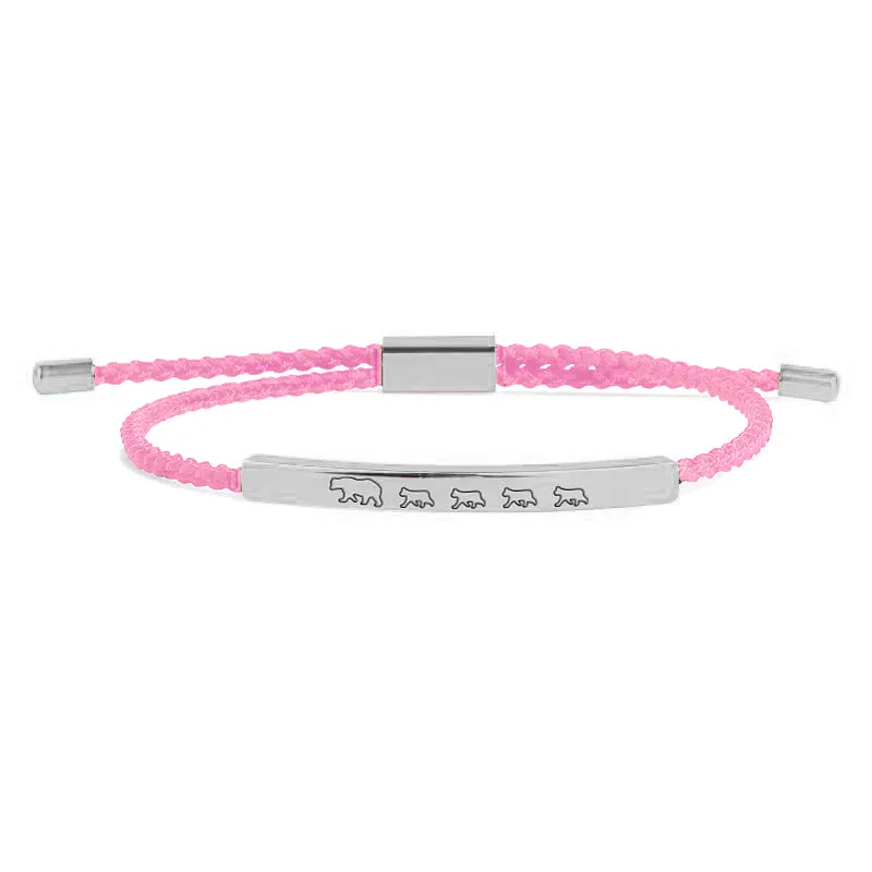 Mama Bear & Her Baby Bears Tube Bracelet