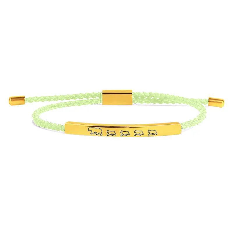 Mama Bear & Her Baby Bears Tube Bracelet