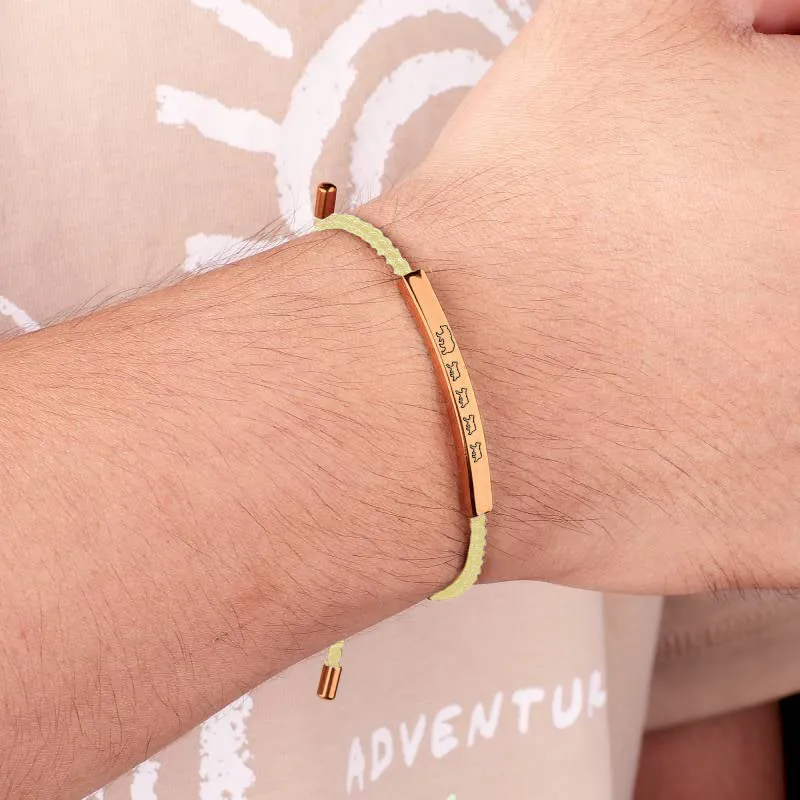 Mama Bear & Her Baby Bears Tube Bracelet
