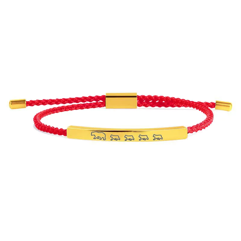Mama Bear & Her Baby Bears Tube Bracelet