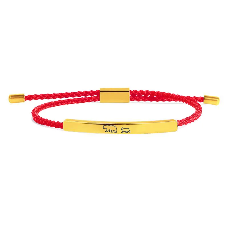 Mama Bear & Her Baby Bears Tube Bracelet