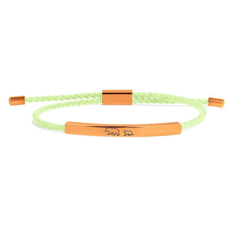 Mama Bear & Her Baby Bears Tube Bracelet