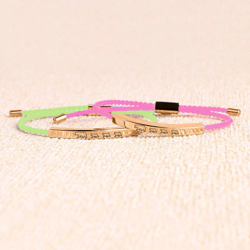 Mama Bear & Her Baby Bears Tube Bracelet