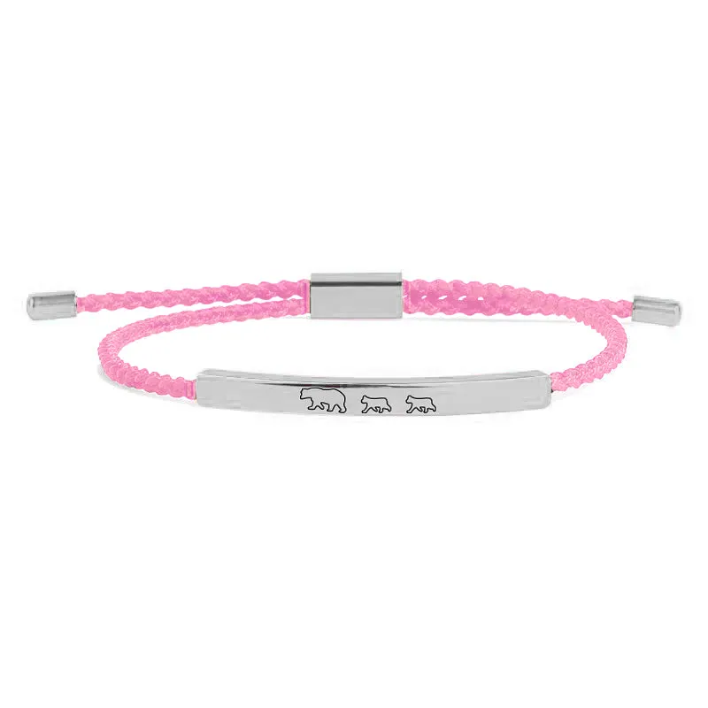 Mama Bear & Her Baby Bears Tube Bracelet