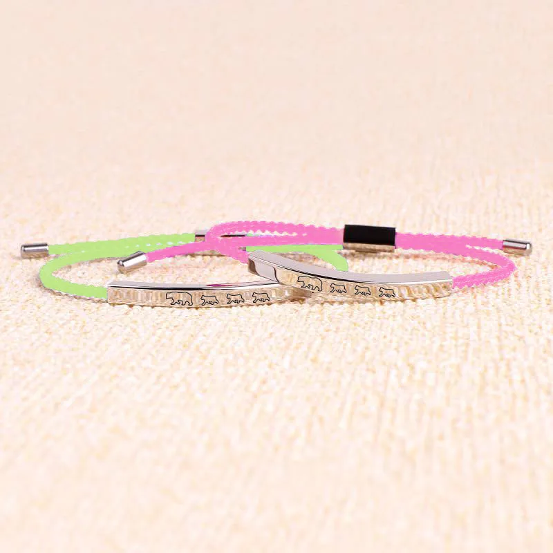 Mama Bear & Her Baby Bears Tube Bracelet