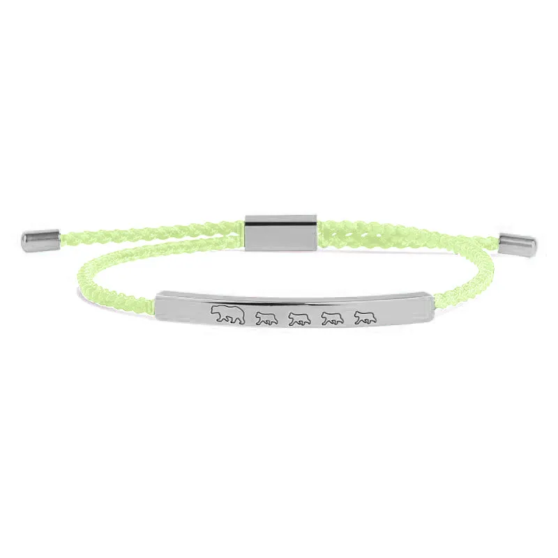 Mama Bear & Her Baby Bears Tube Bracelet