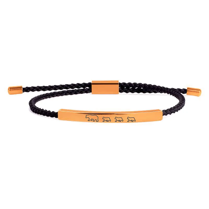 Mama Bear & Her Baby Bears Tube Bracelet
