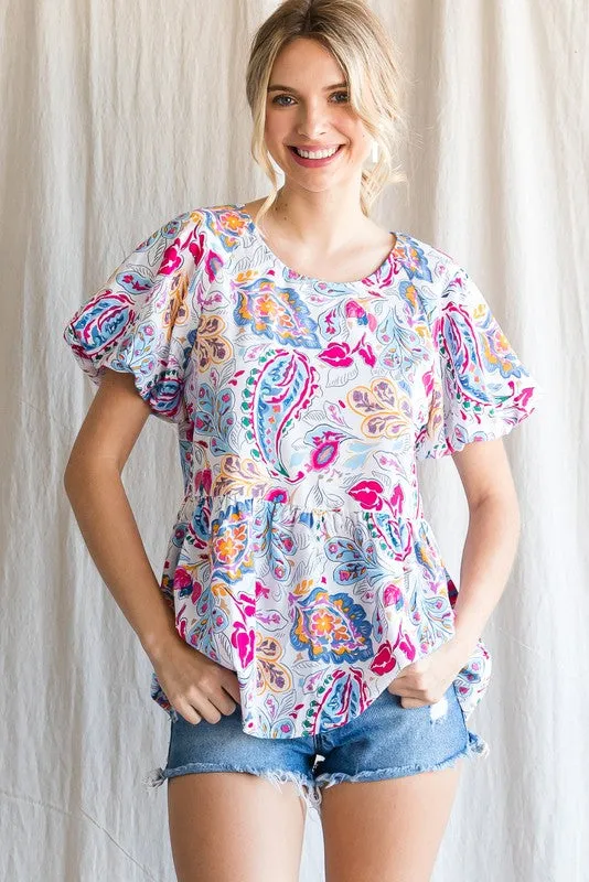 Paisley Girl Top